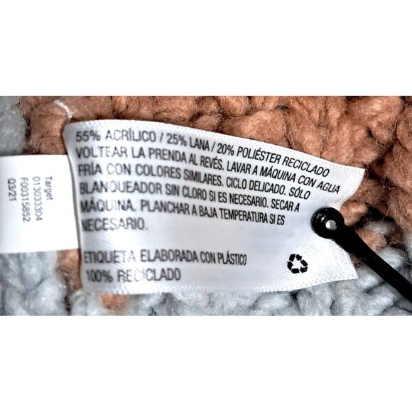 Universal Thread Multicolor Chunky Knit Cropped Sweater XL Slouchy Womens Pullov - Picture 11 of 11